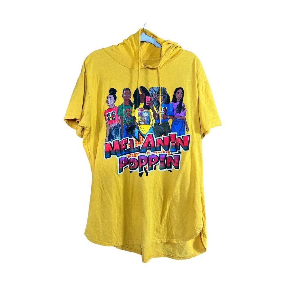 On Fire Women's Yellow Hooded Shirt